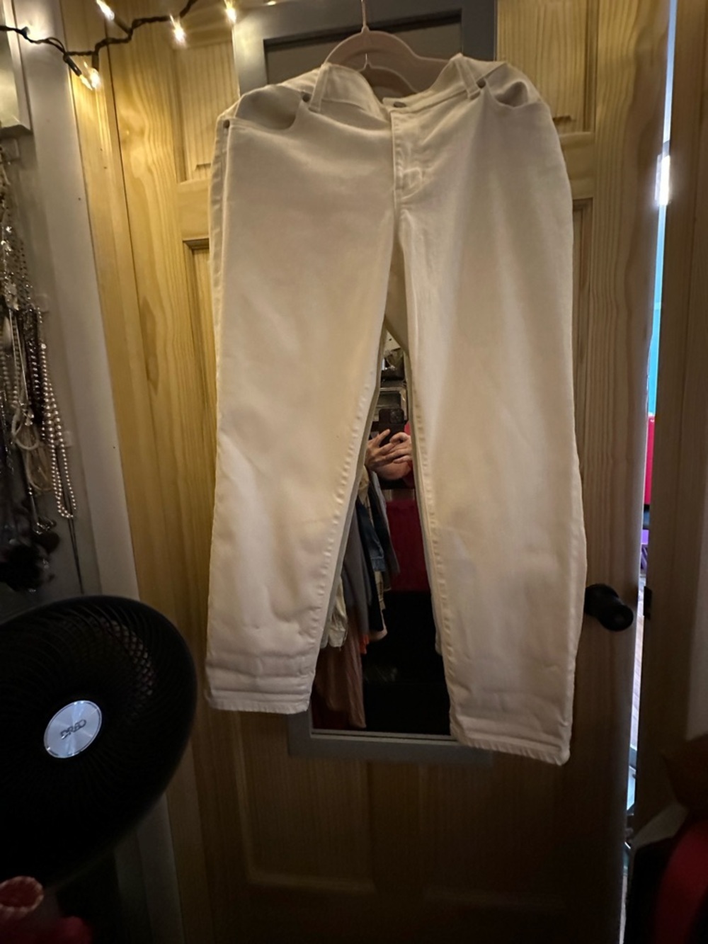 Talbots Straight-Leg Jeans in Cream